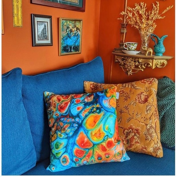 Accent colourful pillow - Picture 2 of 2